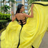 Dusk Lemon Backless Dress